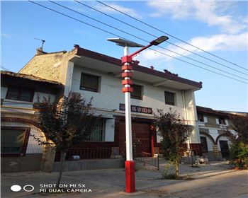 陜西咸陽禮泉烽火鎮(zhèn)烽火村新農(nóng)村太陽能路燈項目